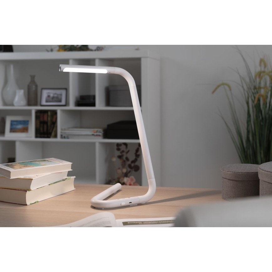 Paulmann 95423 - LED/4,5W Dimmbares Touch-Tischlicht FLEXLINK 5V/USB 4400 mAh Weiß