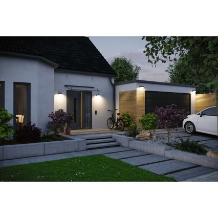 Paulmann 95748 - LED/2,3W IP44 Solar-Außenwandleuchte mit Sensor ISLEEN 3,7/230V 4000 mAh schwarz
