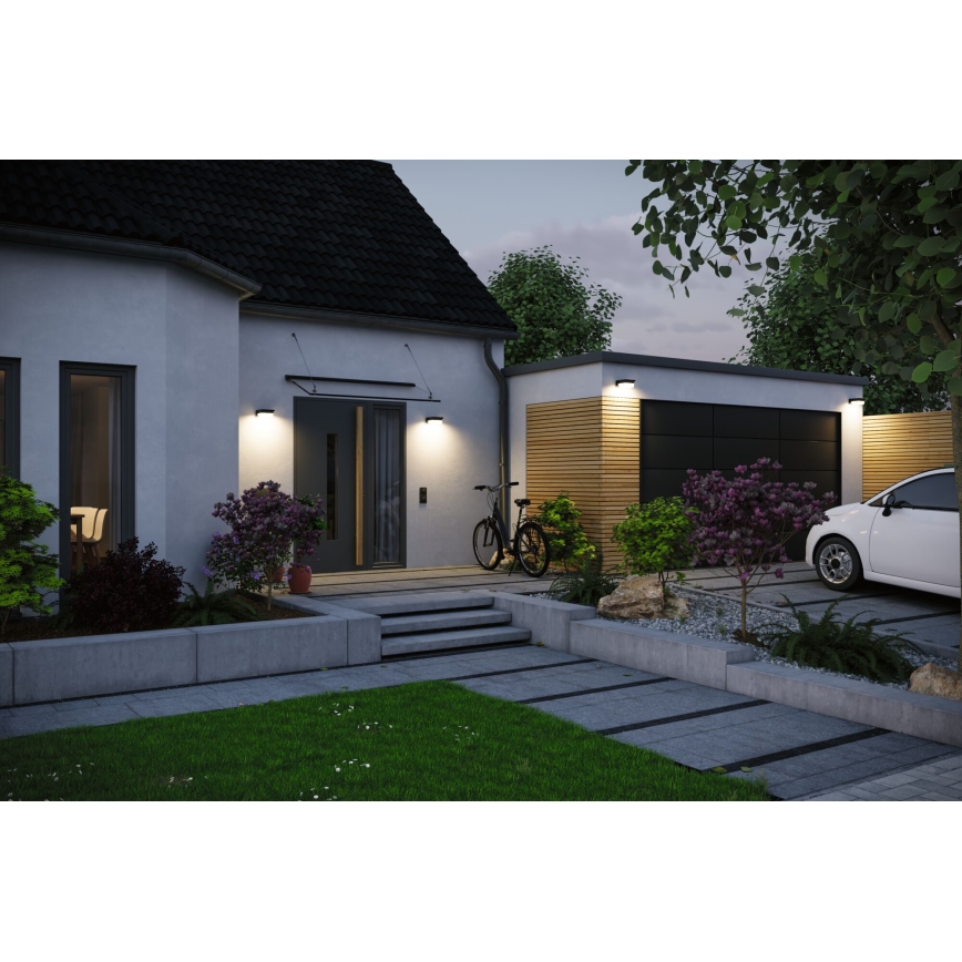 Paulmann 95748 - LED/2,3W IP44 Solar-Außenwandleuchte mit Sensor ISLEEN 3,7/230V 4000 mAh schwarz