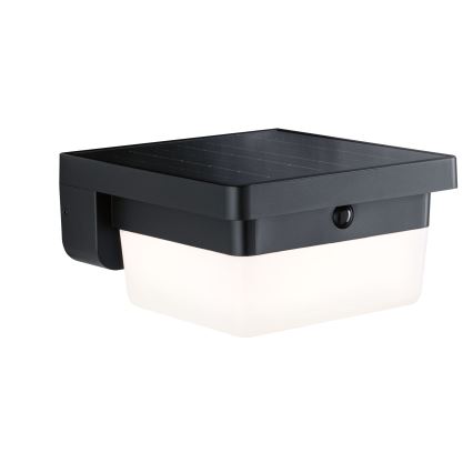 Paulmann 95748 - LED/2,3W IP44 Solar-Außenwandleuchte mit Sensor ISLEEN 3,7/230V 4000 mAh schwarz