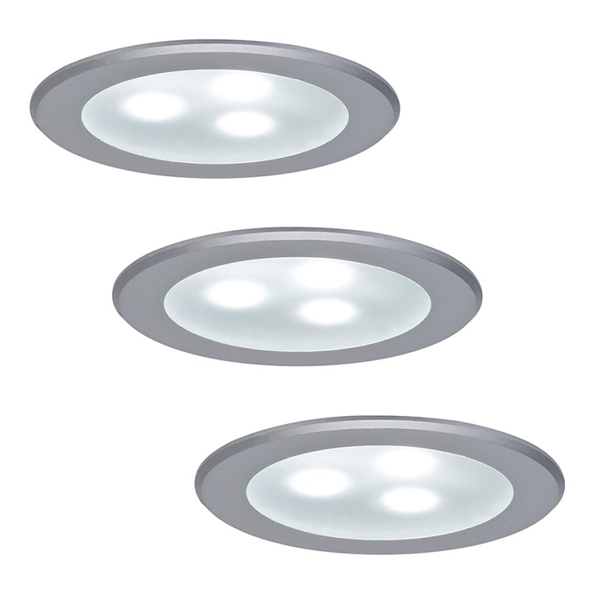 Paulmann 98351 - SET 3xLED/3W Einbauleuchte MICRO LINE 230V