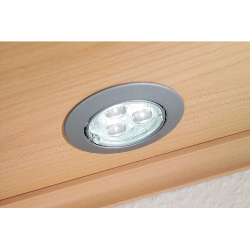 Paulmann 98729 - SET 3x LED Einbauleuchte POWER FLOOD 3xLED/3W/230V
