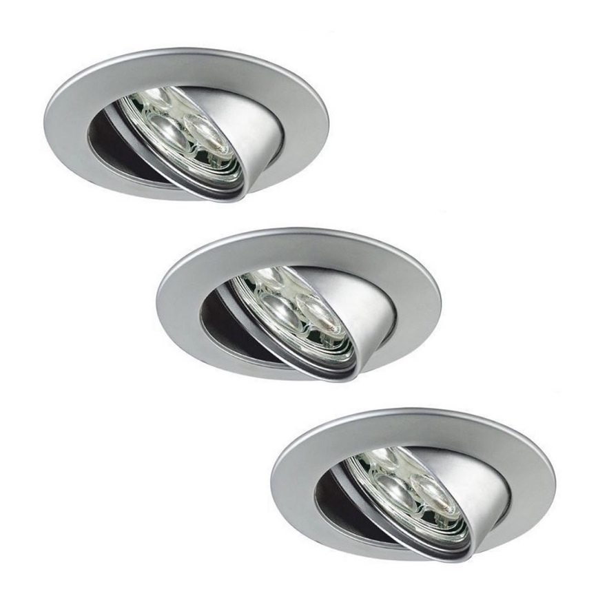 Paulmann 98729 - SET 3xLED/3W Badezimmer Einbauleuchte POWER FLOOD 230V