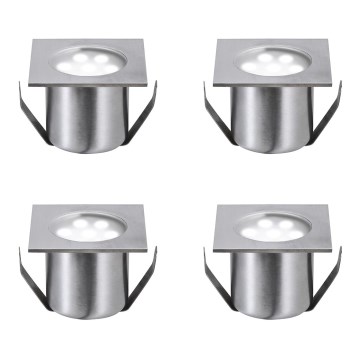 Paulmann 98870 - SET 4xLED/0,6W IP65 Auffahrtsleuchte MINI 230V/12V