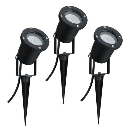 Paulmann 98897 - SET 3xLED GU10/3,5W IP65 Outdoor-Lampe  230V