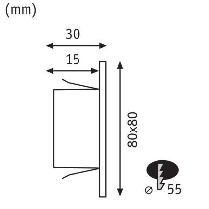 Paulmann 99495 - LED/1,2W Treppenlicht EDGE 230V
