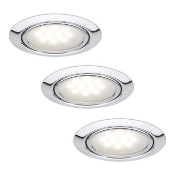 Paulmann 99814 - SET 3x LED Einbauleuchte MICRO LINE LED/1W/230V/12V