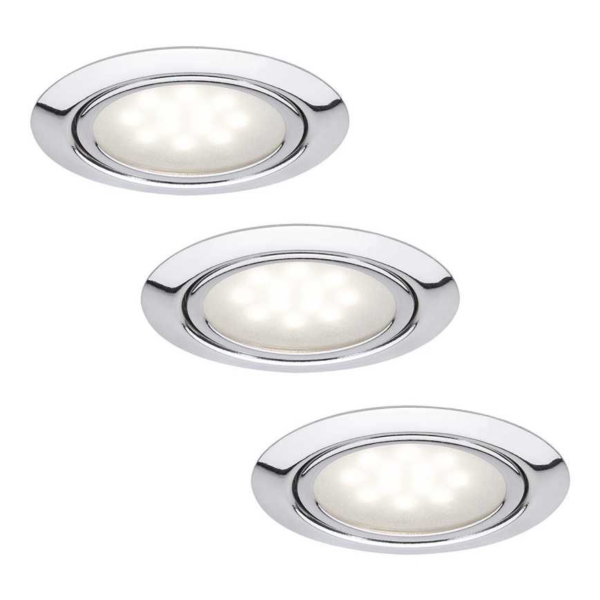 Paulmann 99814 - SET 3x LED Einbauleuchte MICRO LINE LED/1W/230V/12V