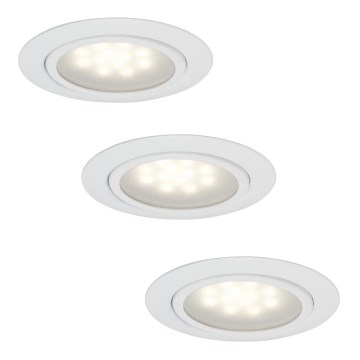 Paulmann 99815 - SET 3x LED Einbauleuchte MICRO LINE 3xLED/1W/230V/12V