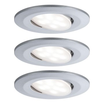 Paulmann 99933 - SET 3x LED/5,2W IP65 Dimmbares Badezimmer-Einbauleuchte 230V