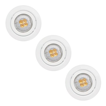 Paulmann - Nice Price 3323 - SET 3x LED Einbauleuchte 3xGU10-LED/3,5W/230V Paulmann - Nice Price 3323 - SET 3x LED Einbauleuchte 3xGU10-LED/3,5W/230V