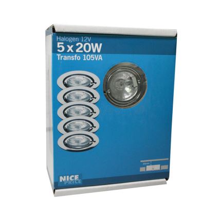 Paulmann - Nice Price 3365 - SET 5x Untersichtsleuchte 5xG4/20W/230V/12V