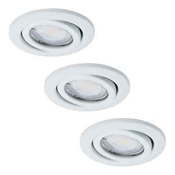 Paulmann - Nice Price 3443 - SET 3xLED-GU10/3W Einbauleuchte 230V