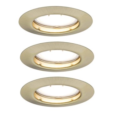 Paulmann - NICE PRICE 3952 - SET 3xLED-GU10/3W Einbauleuchte STARR 230V