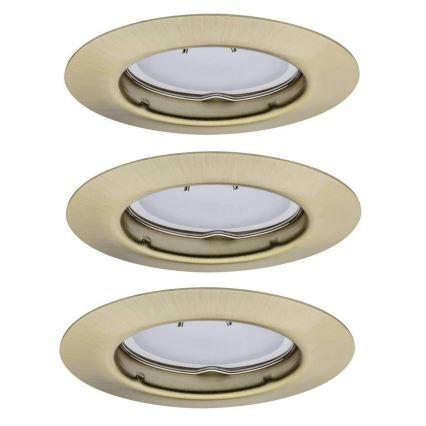 Paulmann - NICE PRICE 3952 - SET 3xLED-GU10/3W Einbauleuchte STARR 230V