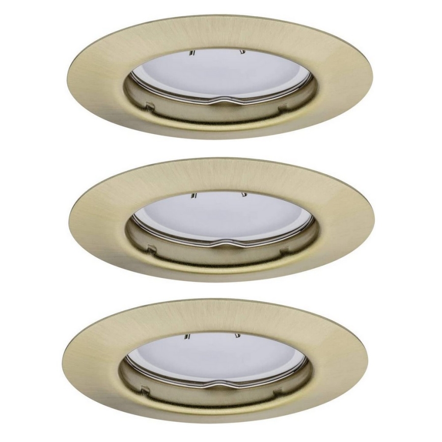 Paulmann - NICE PRICE 3952 - SET 3xLED-GU10/3W Einbauleuchte STARR 230V