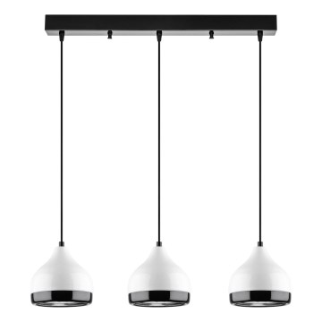 Pendellampe YILDO 3xE27/40W/230V weiß/schwarz