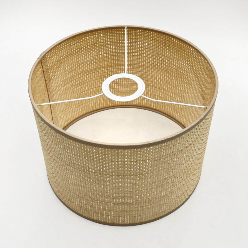 Pendelleuchte AIDA, 3xE27/15W/230V, Ø 25 cm, Eiche/Raffia