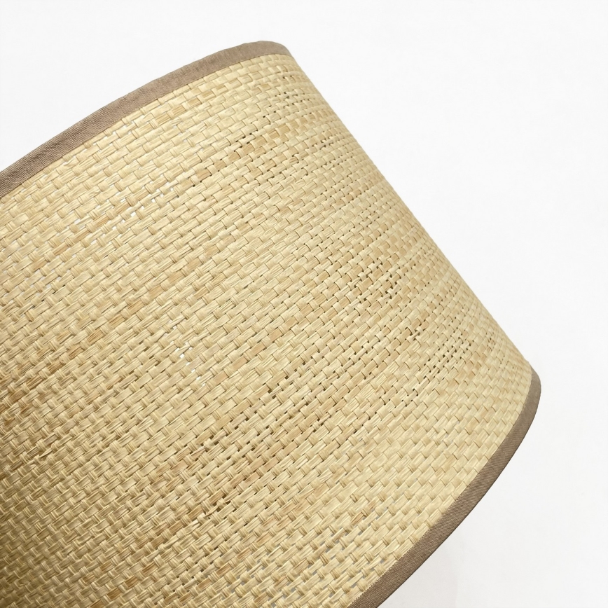 Pendelleuchte AIDA, 3xE27/15W/230V, Ø 25 cm, Eiche/Raffia