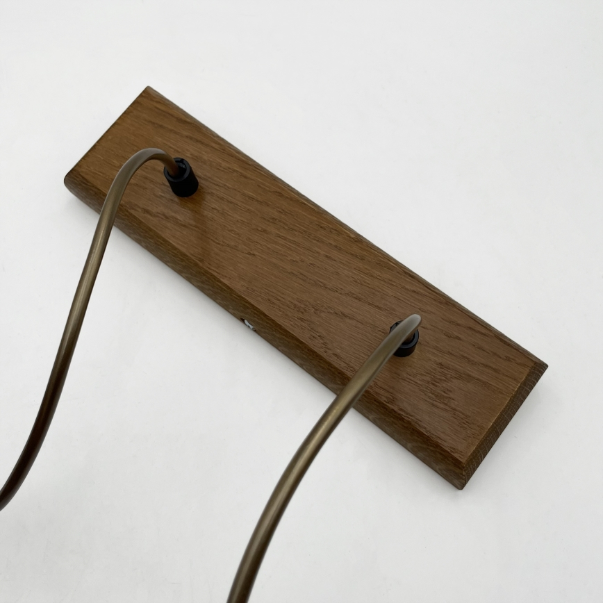 Pendelleuchte AIDA an Kabel, 2xE27/15W/230V, Ø 35 cm, Eiche/Raffia