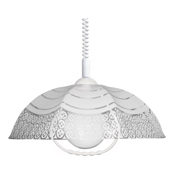 Pendelleuchte AKRYL TR 1xE27/15W weiß