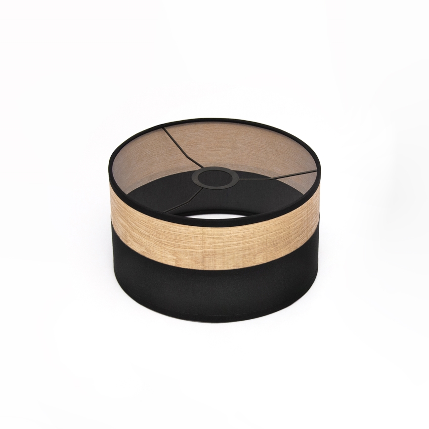 Pendelleuchte ALBA an Kabel, 1×E27, 15 W, 230 V, Ø 25 cm, schwarz/braun