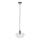 Pendelleuchte an Drahtseil FLO 1xE27/15W/230V glänzender Chrom/klar