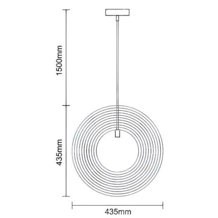 Pendelleuchte an Kabel 1xE27/60W/230V Ø 43,5 cm Massiv/Furnier/Kautschukholz