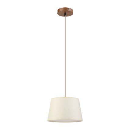 Pendelleuchte an Kabel AIDA 1xE27/15W/230V Ø 25 cm Eiche/Creme