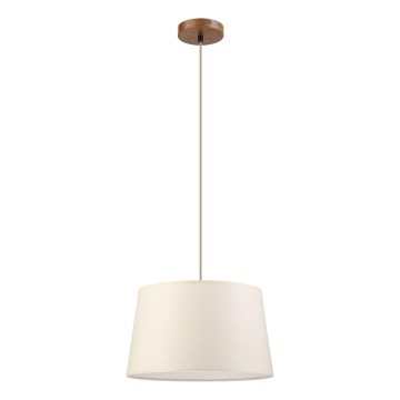 Pendelleuchte an Kabel AIDA 1xE27/15W/230V Ø 35 cm Eiche/Creme