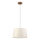 Pendelleuchte an Kabel AIDA 1xE27/15W/230V Ø 35 cm Eiche/Creme