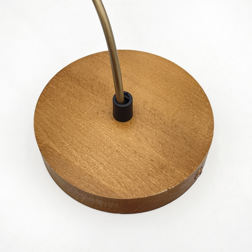 Pendelleuchte an Kabel AIDA 1xE27/60W/230V Ø 25 cm Eiche/Braun/Weiß