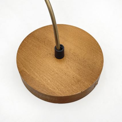 Pendelleuchte an Kabel AIDA 1xE27/60W/230V Ø 35 cm Eiche/Braun/Weiß