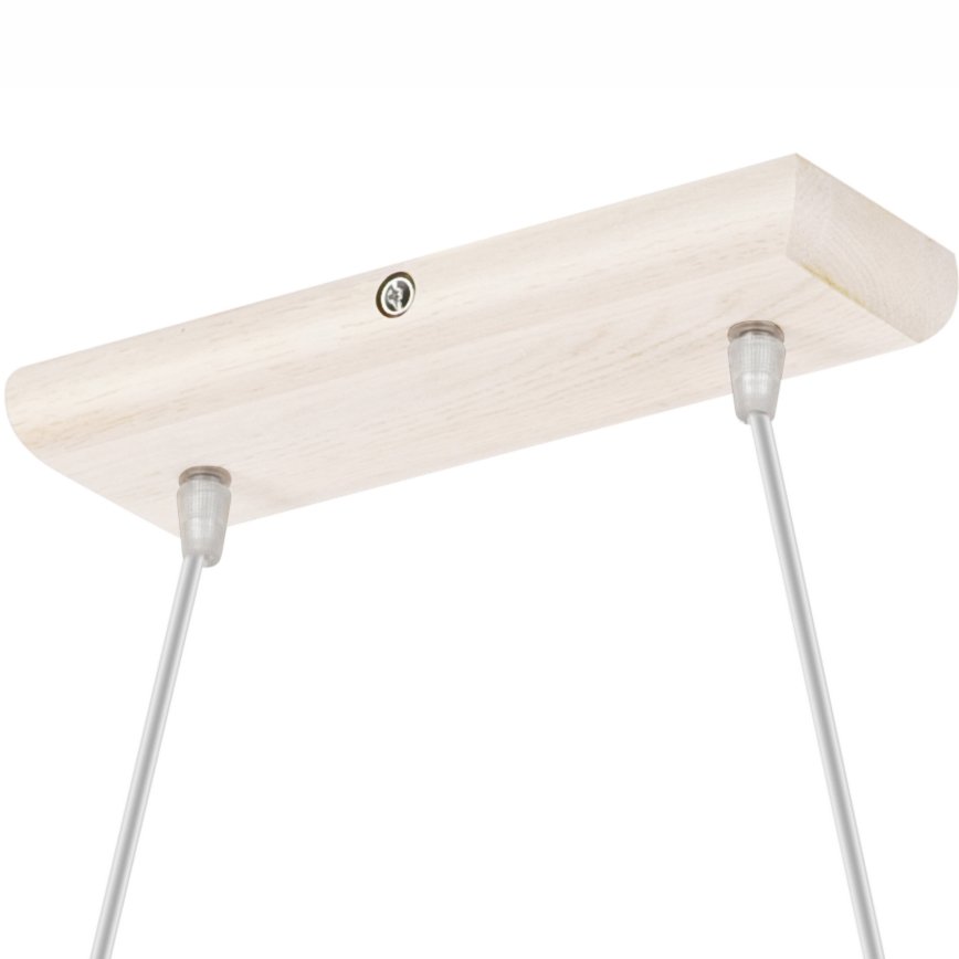 Pendelleuchte an Kabel AIDA 2xE27/60W/230V Ø 35 cm Eiche/Weiß