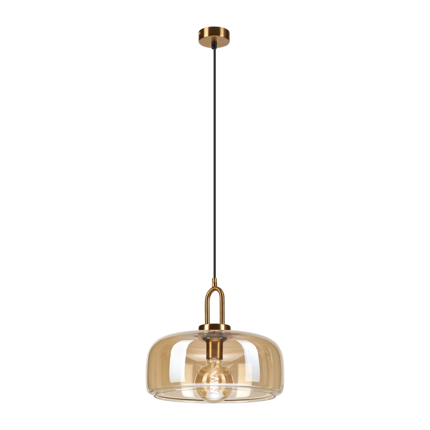 Pendelleuchte an Kabel AMAYA 1xE27/15W/230V gold/rauchbeige