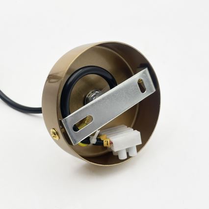 Pendelleuchte an Kabel AMAYA 1xE27/15W/230V gold/rauchbeige