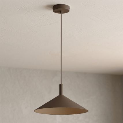 Pendelleuchte an Kabel ANEGA 1xGX53/15W/230V Ø 30 cm braun