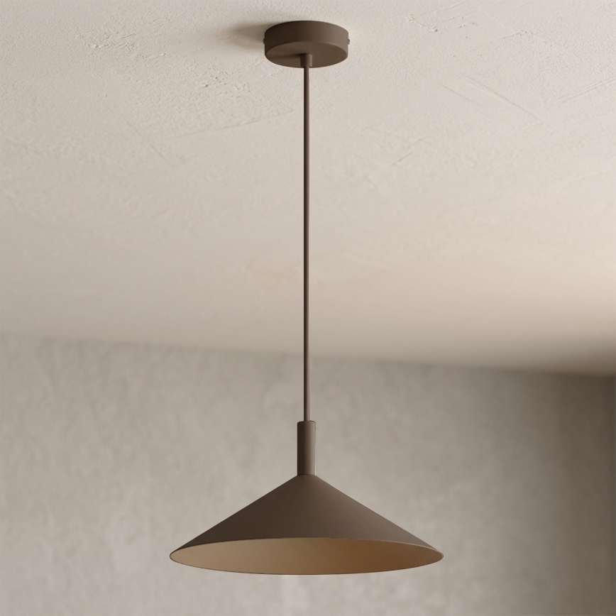 Pendelleuchte an Kabel ANEGA 1xGX53/15W/230V Ø 30 cm braun