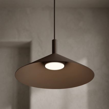 Pendelleuchte an Kabel ANEGA 1xGX53/15W/230V Ø 30 cm braun