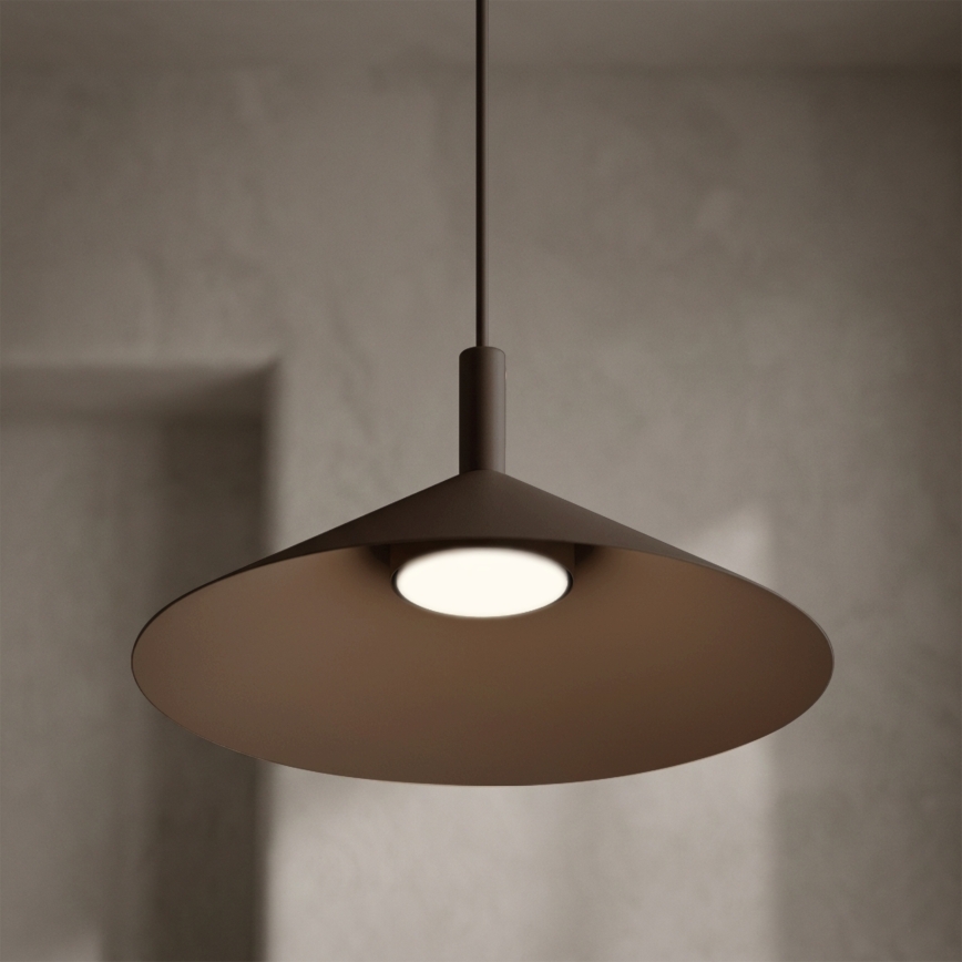 Pendelleuchte an Kabel ANEGA 1xGX53/15W/230V Ø 30 cm braun