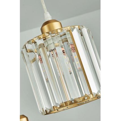 Pendelleuchte an Kabel BELLA 3xE27/40W/230V goldfarben