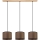Pendelleuchte an Kabel BENITA 3xE27/40W/230V braun/Eiche