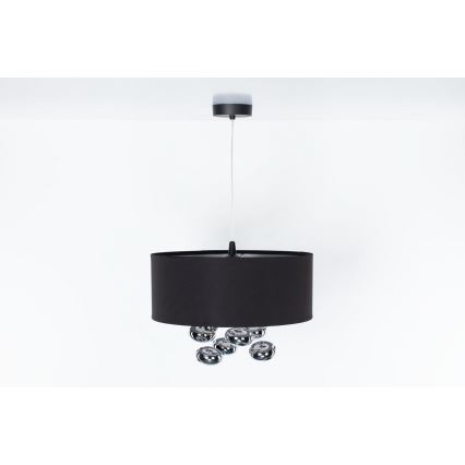 Pendelleuchte an Kabel BUBBLE 1xE27/60W/230V Ø 40 cm schwarz