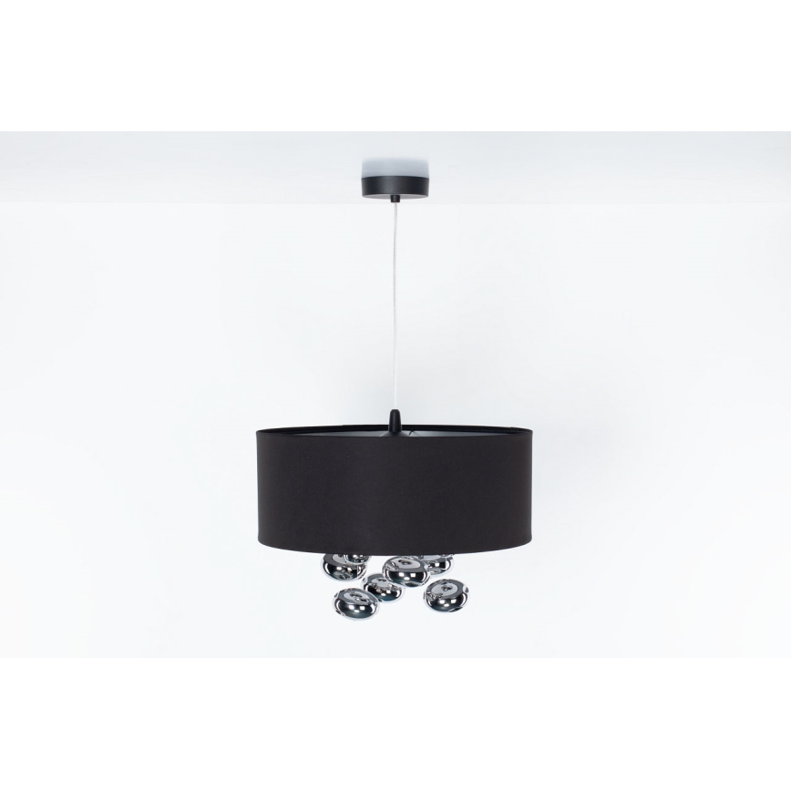 Pendelleuchte an Kabel BUBBLE 1xE27/60W/230V Ø 40 cm schwarz