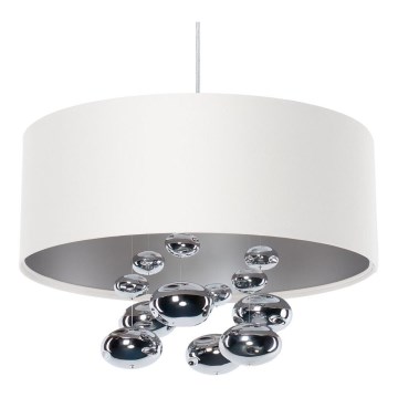 Pendelleuchte an Kabel BUBBLE 1xE27/60W/230V Ø 40 cm weiß