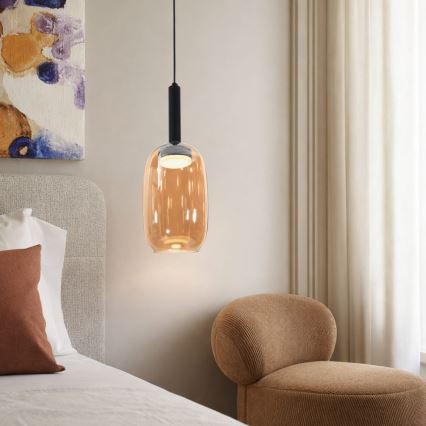 Pendelleuchte an Kabel BUENO 1xGX53/9W/230V Ø 15 cm rauchbraun