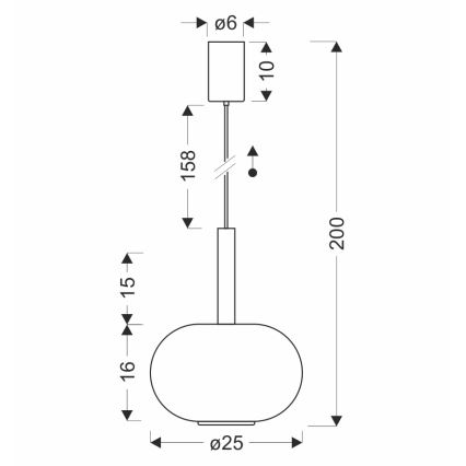 Pendelleuchte an Kabel BUENO 1xGX53/9W/230V Ø 25 cm rauchiges Beige