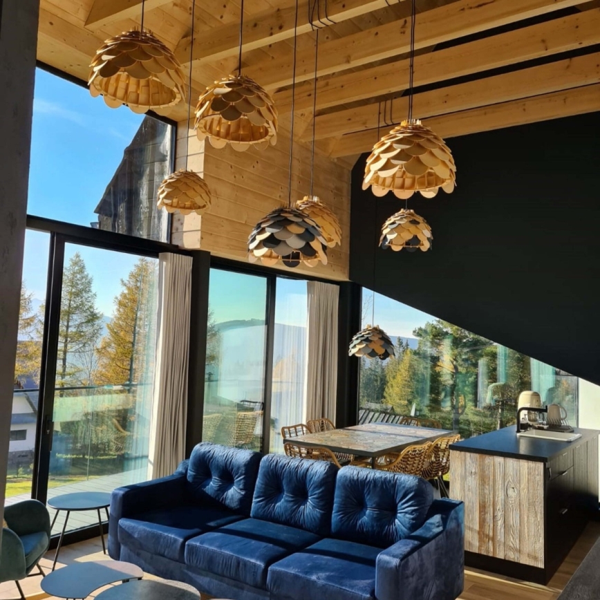 Pendelleuchte an Kabel BURGO, 1x E27/60W/230V, Ø 50 cm