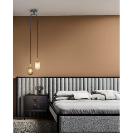 Pendelleuchte an Kabel CACTUS 2xG9/5W/230V grau/weiß