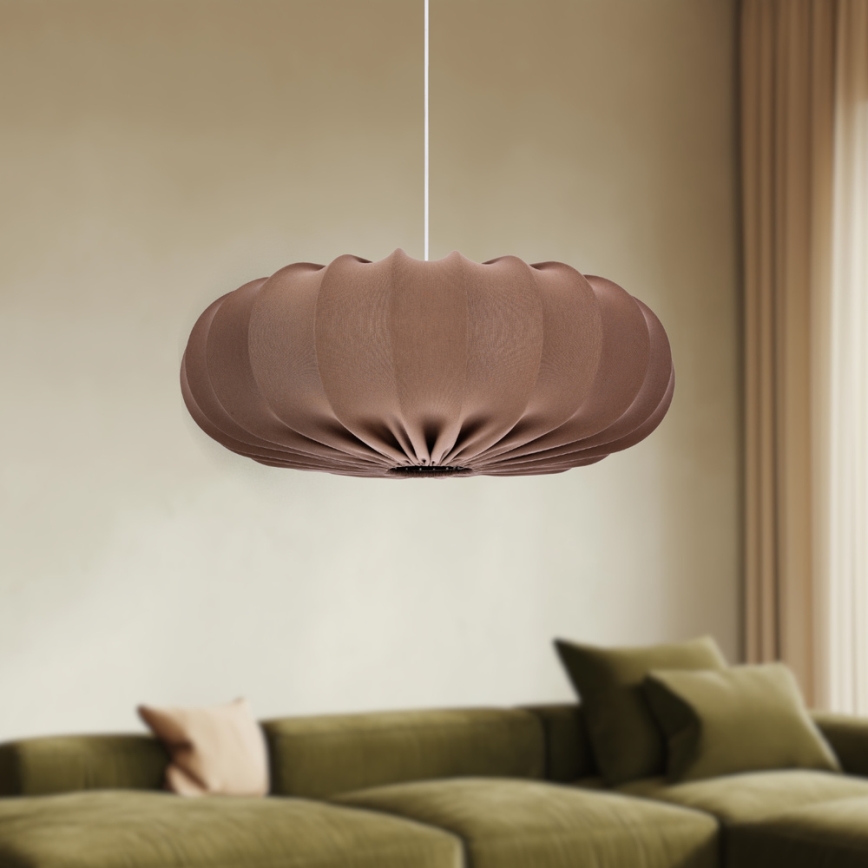 Pendelleuchte an Kabel CAFEE 1xE27/40W/230V Durchmesser 66 cm braun